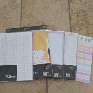 NWT Disney Happy Planner Big Fill Paper Calendar Extender Pooh Princess Pixar